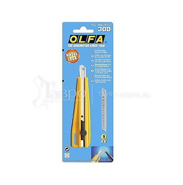 Нож OLFA 300 с выдвижным лезвием с фиксатором
