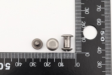 Винт ременной 8 мм, состаренное серебро, 6 шт.