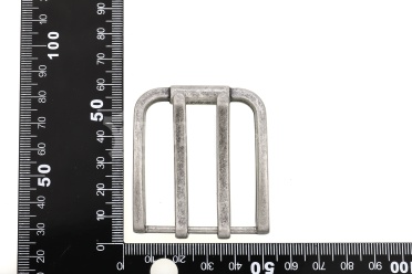 Пряжка 40 мм с двумя шпеньками, цвет винтажный никель №08