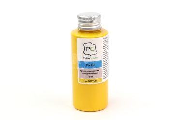 Краска для кожи PU FarbenFIX покрывная полиуретановая цвет желтый, объем 100мл