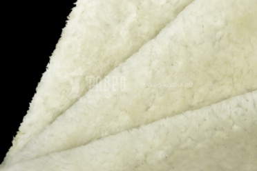 Мех обувной подкладочный, h 10 мм, цвет белый (2 СОРТ)