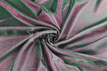 Ткань подкладочная, цвет хамелеон с рисунком, погонный метр