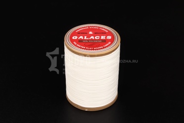 Нитки вощеные плетеные Galaces 1 мм, цвет белый № S000