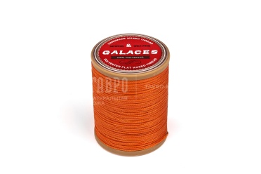 Нитки вощеные плетеные Galaces 1 мм, цвет оранжевый № S043