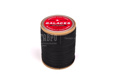 Нитки вощеные плетеные Galaces 1 мм, цвет черный № S999