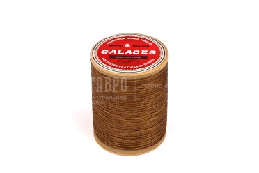 Нитки вощеные плетеные Galaces 1 мм, цвет светло-коричневый № S012