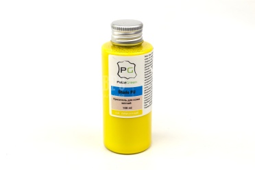 Краска для кожи Shade PU покрывная полиуретановая цвет лимонный, объем 100мл